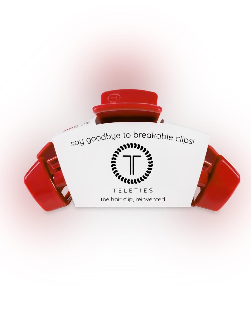 TELETIES - Classic Hair Clip | Large | Red Carpet Ready